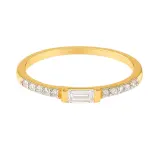 Noya stacker ring — Gold Vermeil