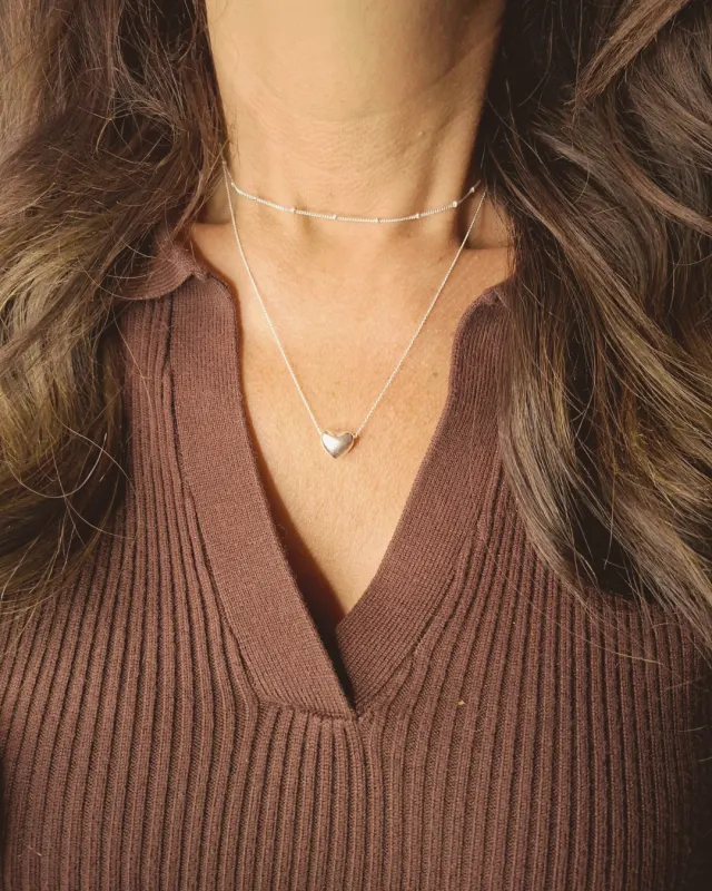 Heart Chain Necklace lifestyle