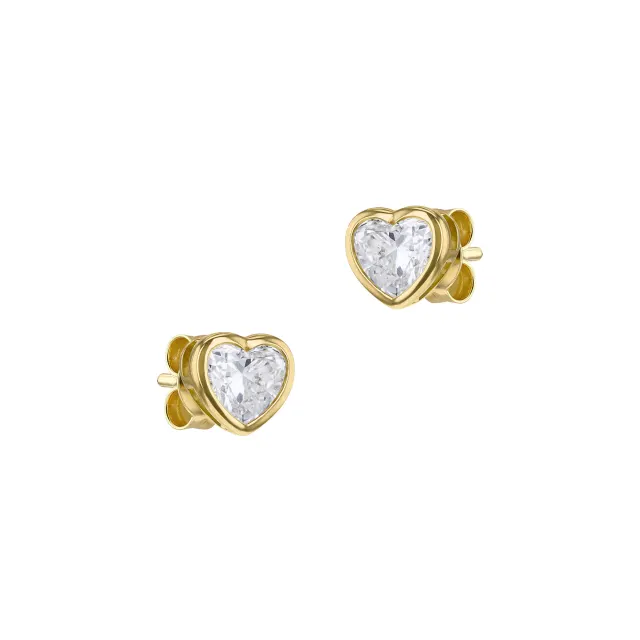 1ct Heart Lab Created Diamond Earrings lifestyle