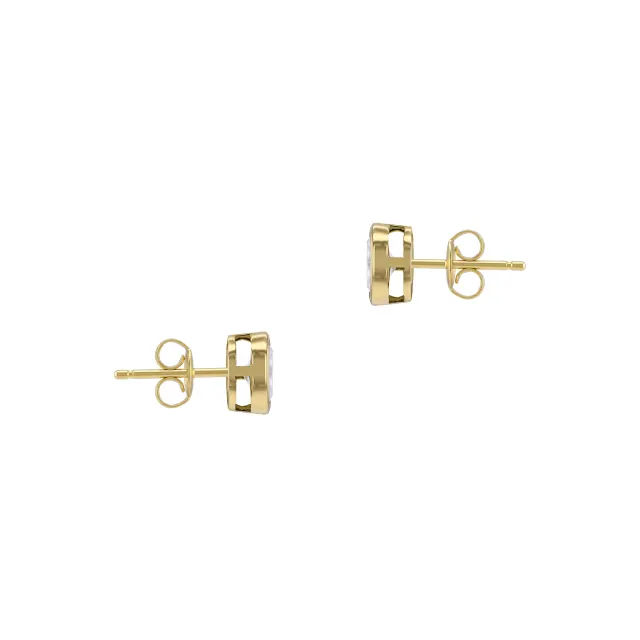1ct Oval Lab Created Diamond Stud Earrings lifestyle