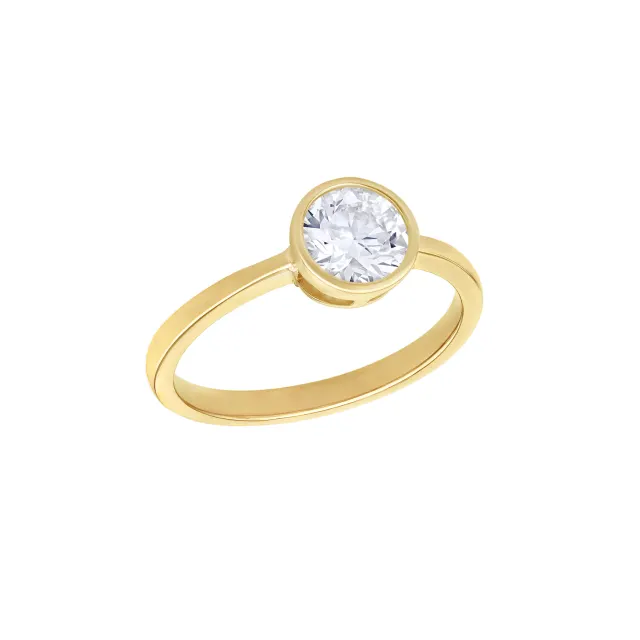 1ct Round Brilliant Lab Created Diamond Ring lifestyle