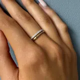 Vivara Split Wave Ring